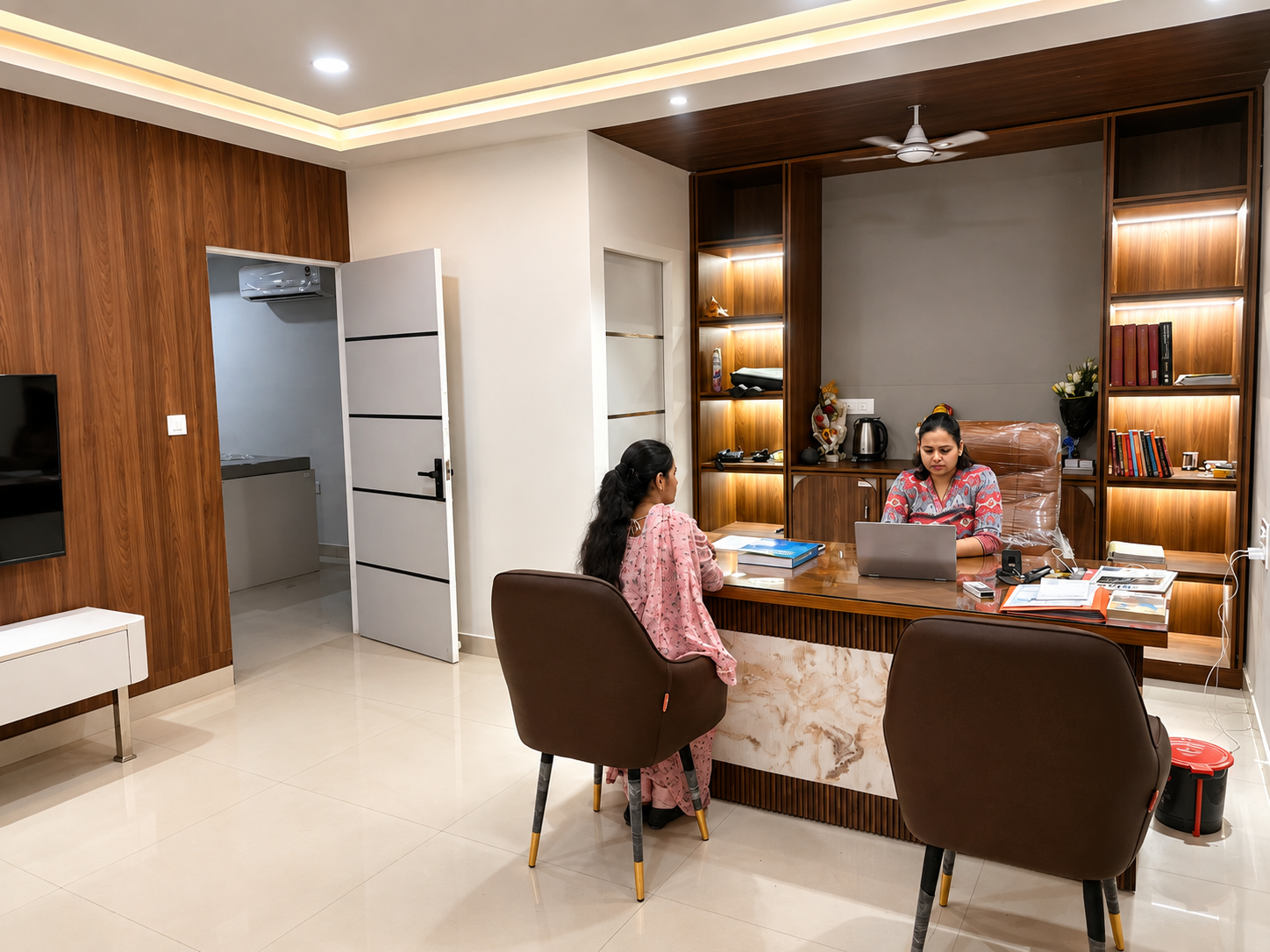 Private consultation room at Pragati Neolife Imaging & Diagnostic Centre